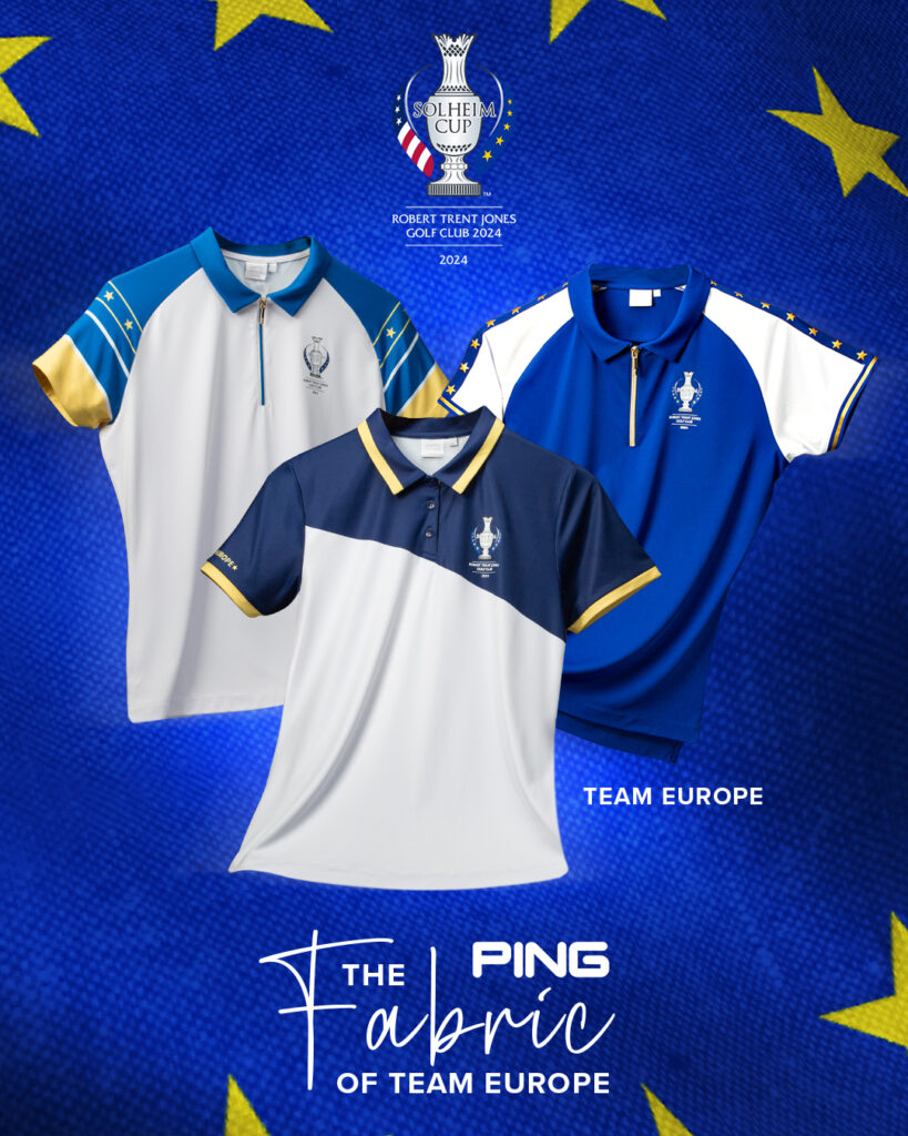 Following on from the successful collaboration in 2021 and 2023, the European Solheim Cup team will once again be dressed head-to-toe in performance PING apparel.